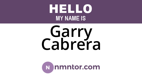Garry Cabrera