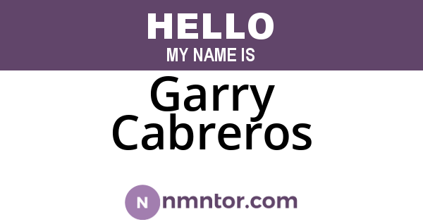 Garry Cabreros