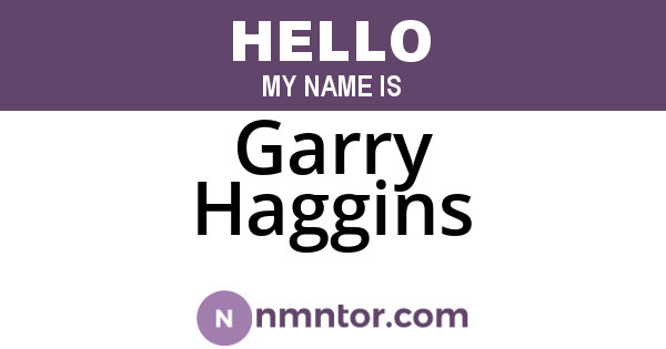 Garry Haggins