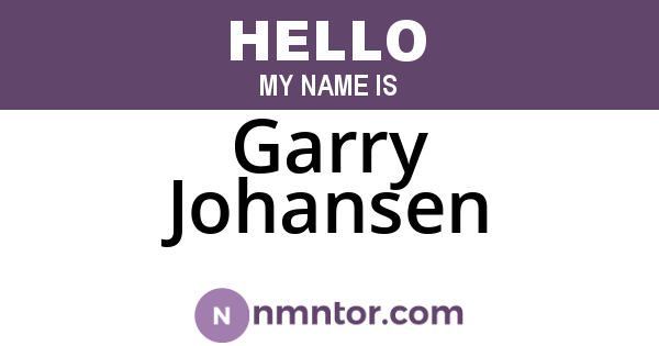 Garry Johansen