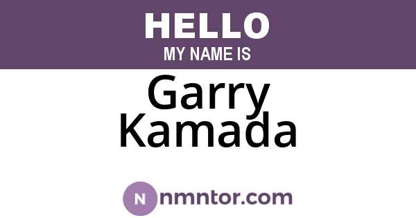 Garry Kamada