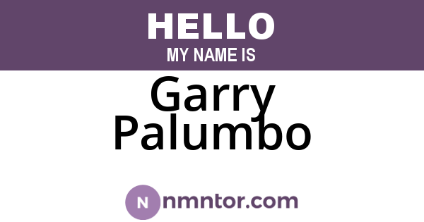 Garry Palumbo