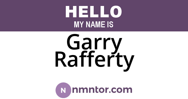 Garry Rafferty