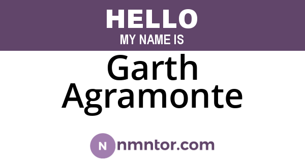 Garth Agramonte