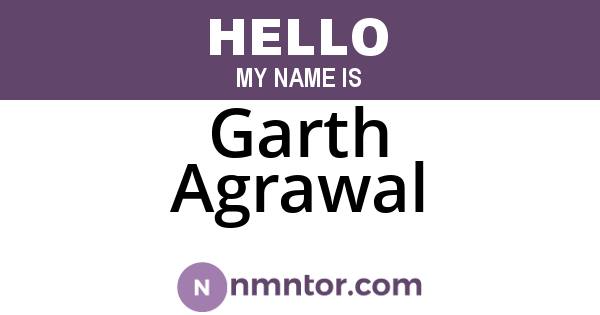Garth Agrawal