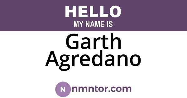 Garth Agredano