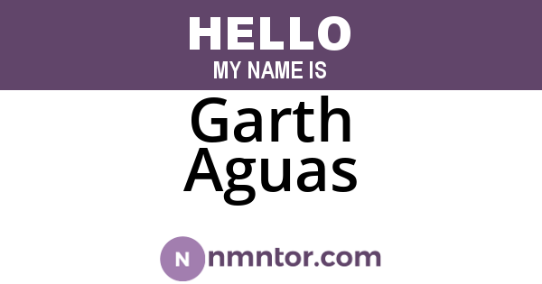 Garth Aguas
