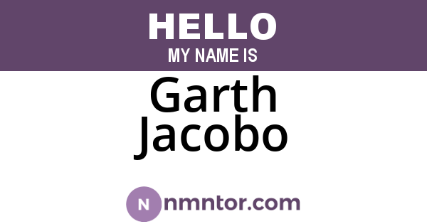 Garth Jacobo