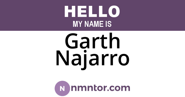 Garth Najarro