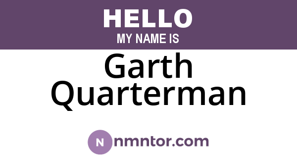Garth Quarterman