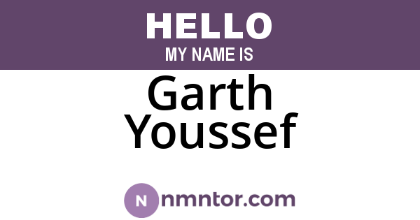 Garth Youssef