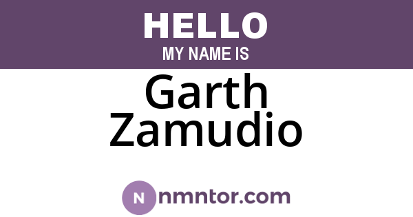 Garth Zamudio