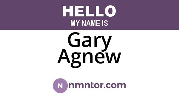 Gary Agnew
