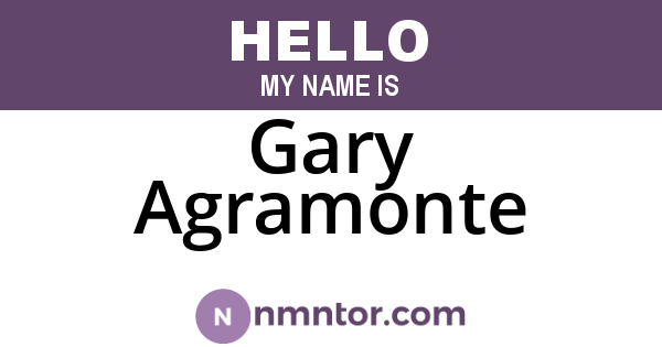 Gary Agramonte