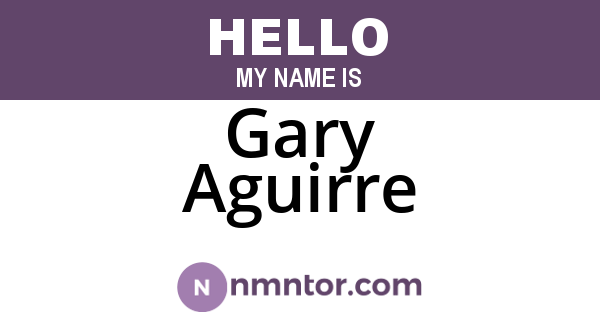 Gary Aguirre