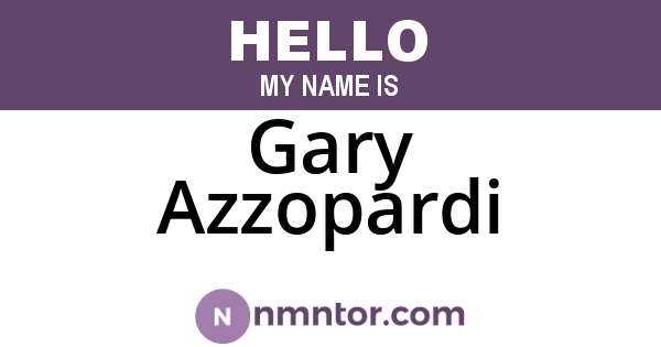 Gary Azzopardi