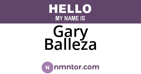 Gary Balleza