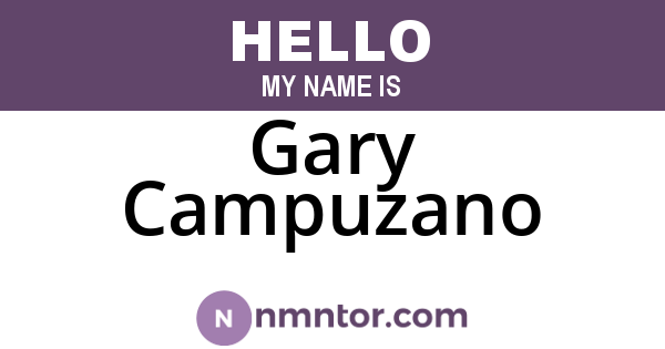 Gary Campuzano