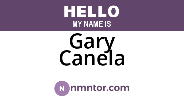 Gary Canela