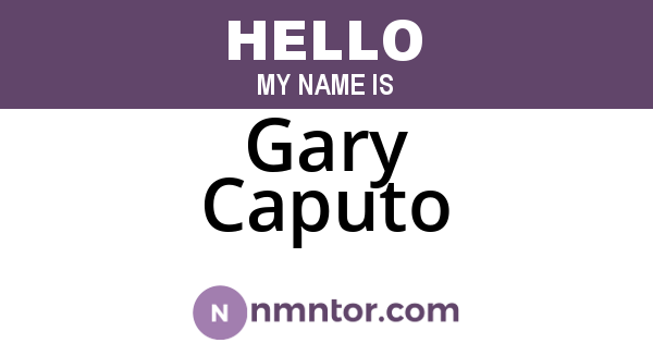Gary Caputo