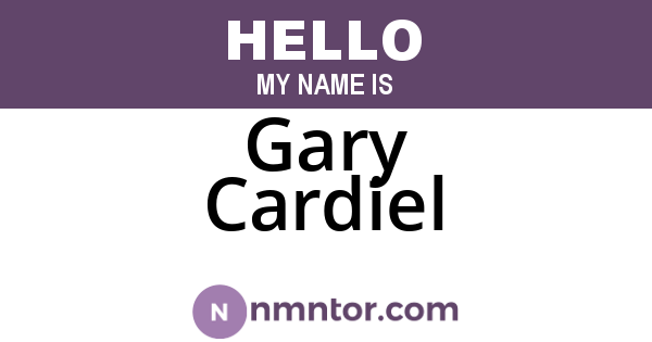 Gary Cardiel