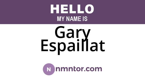 Gary Espaillat