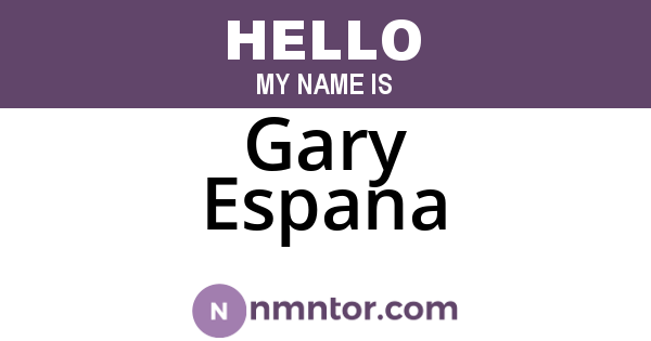 Gary Espana