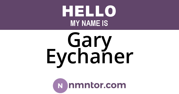 Gary Eychaner