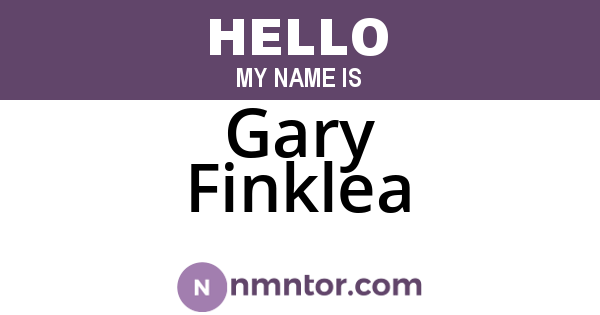 Gary Finklea