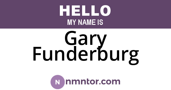 Gary Funderburg
