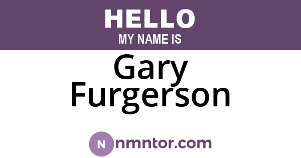 Gary Furgerson