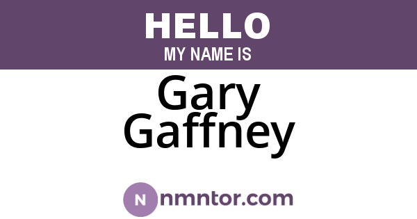 Gary Gaffney