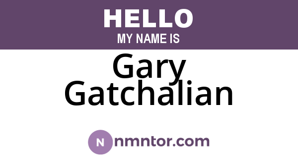 Gary Gatchalian