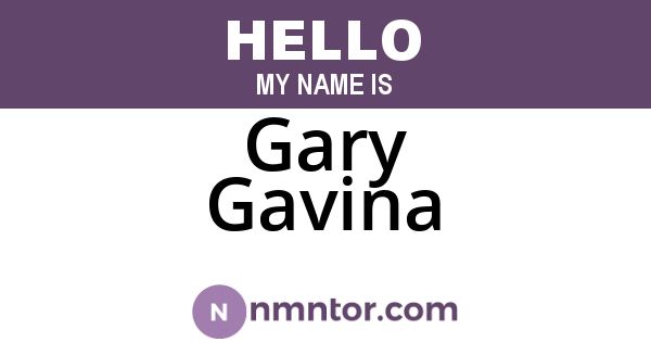 Gary Gavina
