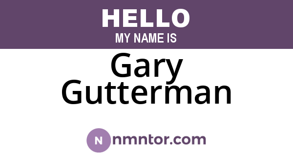 Gary Gutterman