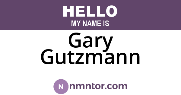 Gary Gutzmann