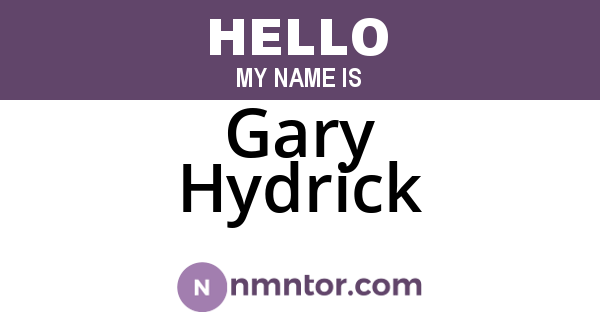 Gary Hydrick
