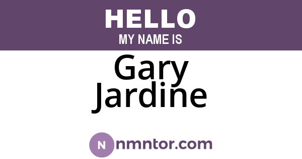 Gary Jardine