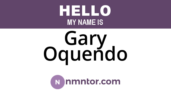 Gary Oquendo