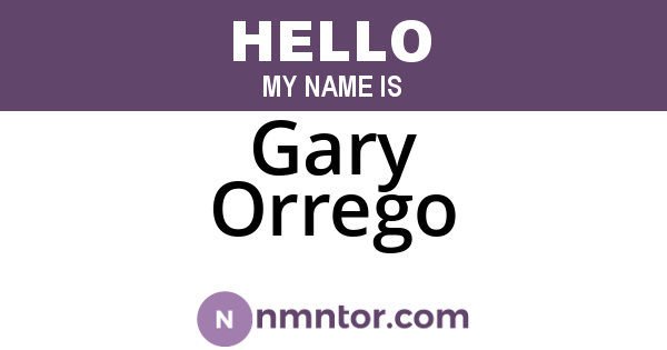 Gary Orrego