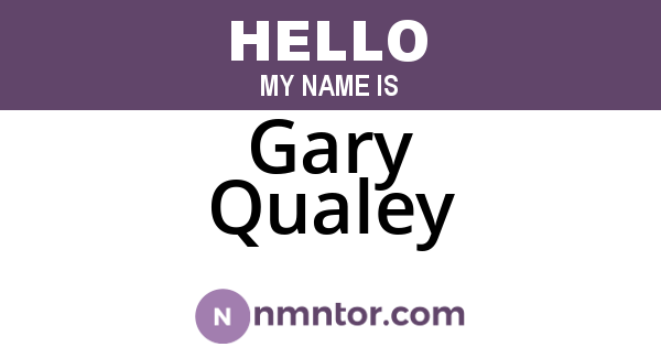 Gary Qualey