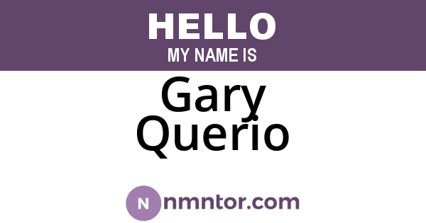 Gary Querio