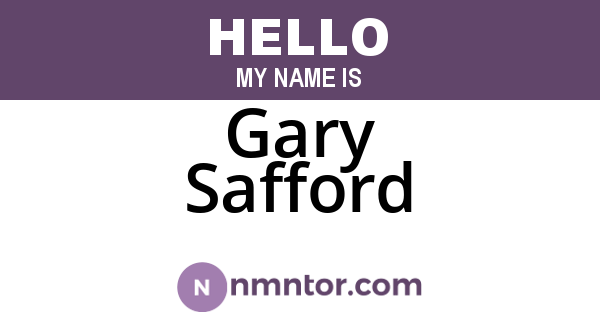 Gary Safford