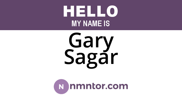 Gary Sagar