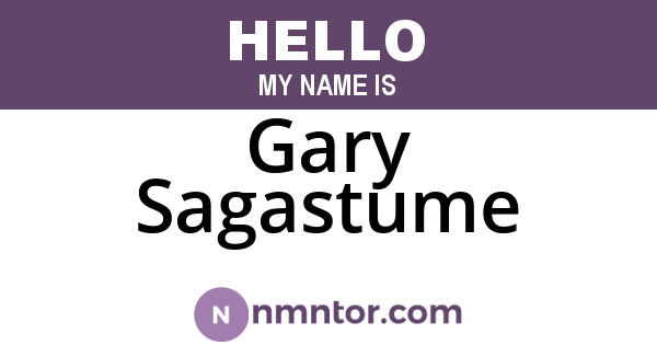 Gary Sagastume