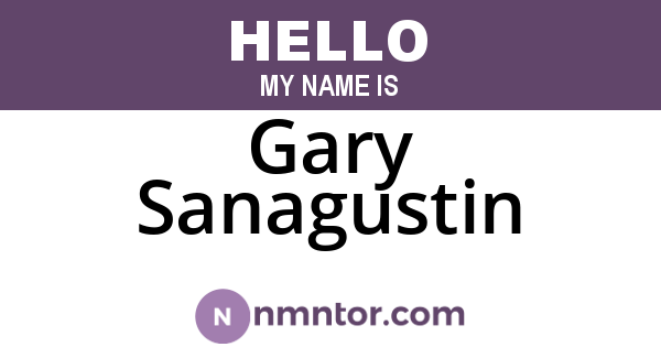 Gary Sanagustin