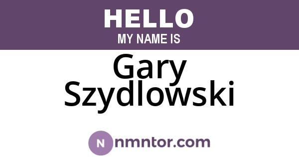 Gary Szydlowski