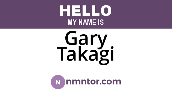 Gary Takagi