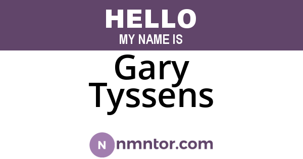 Gary Tyssens