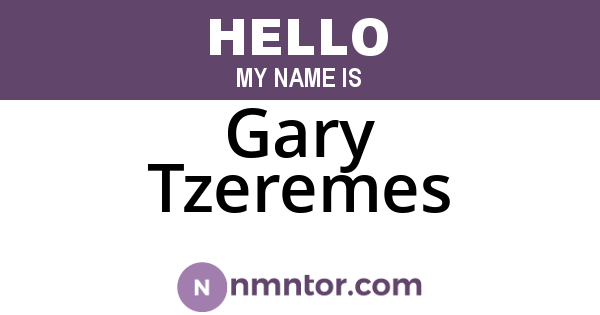 Gary Tzeremes